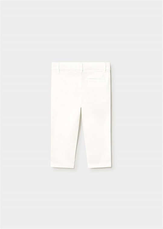 Mayoral Erkek Bebek Gabardin Pantolon Beyaz 522