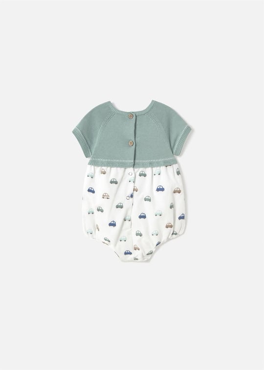 Mayoral Erkek Bebek İşlemeli Örme Zıbın Mint 1604