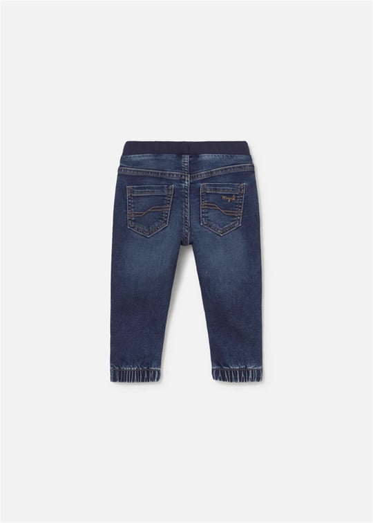 Mayoral Erkek Bebek Lastikli Denim Kot Pantolon Lacivert 2543