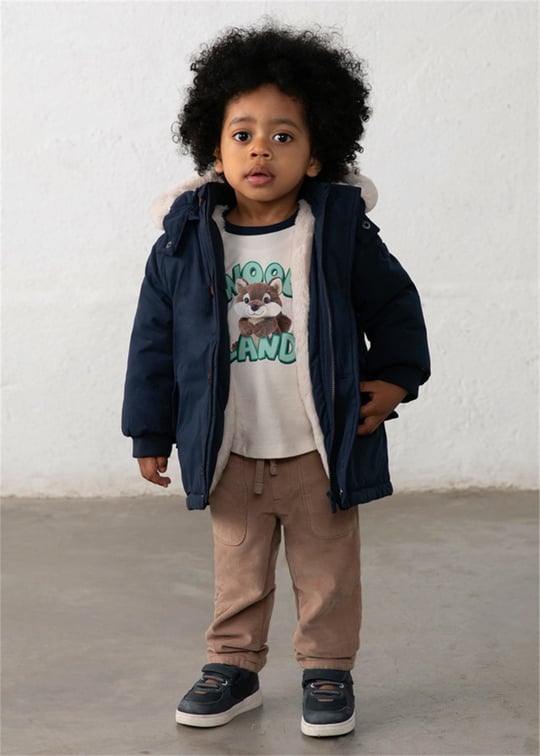 Mayoral Erkek Bebek Parka Mont Lacivert 2425