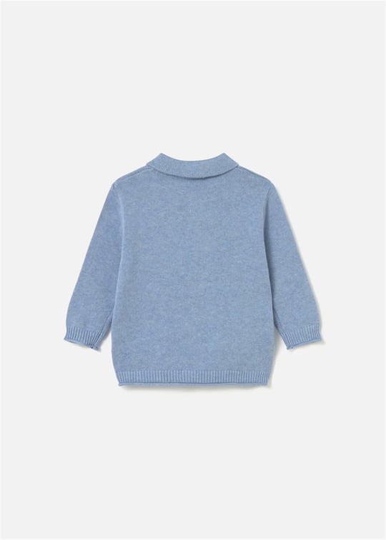 Mayoral Erkek Bebek Polo Yaka Kazak Mavi 2376