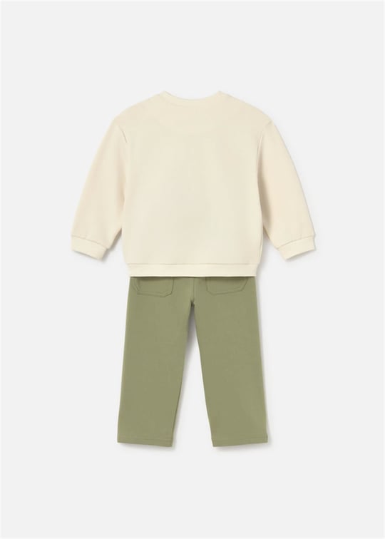 Mayoral Erkek Bebek Sweatshirt Pantolon Takım Yeşil 2551