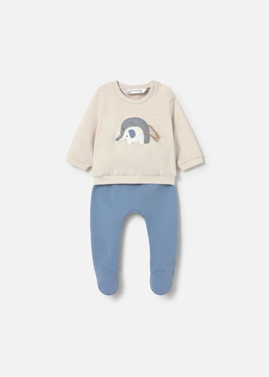 Mayoral Erkek Bebek Sweatshirt Patikli Alt Üst Takım Mavi 1599