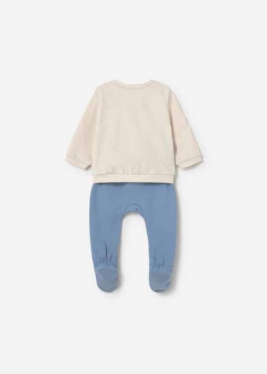 Mayoral Erkek Bebek Sweatshirt Patikli Alt Üst Takım Mavi 1599