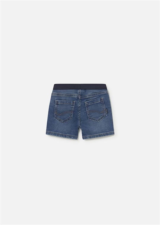 Mayoral Erkek Bebek Yumuşak Denim Bermuda Şort Lacivert 1221