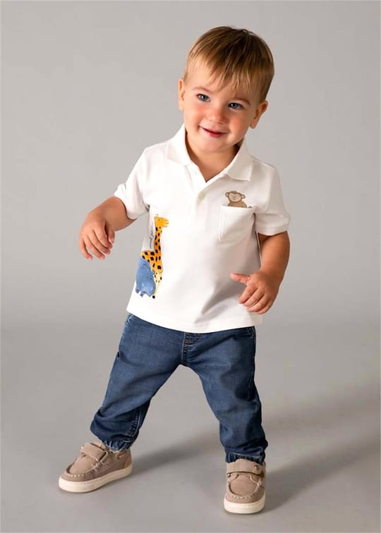 Mayoral Erkek Bebek Yumuşak Denim Pantolon Koyu Mavi 1520