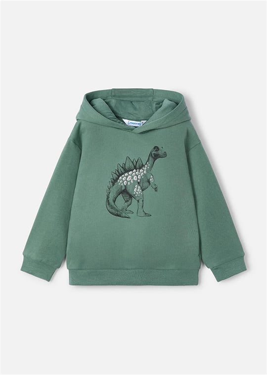 Mayoral Erkek Çocuk Baskılı Kapüşonlu Sweatshirt Yeşil 4407