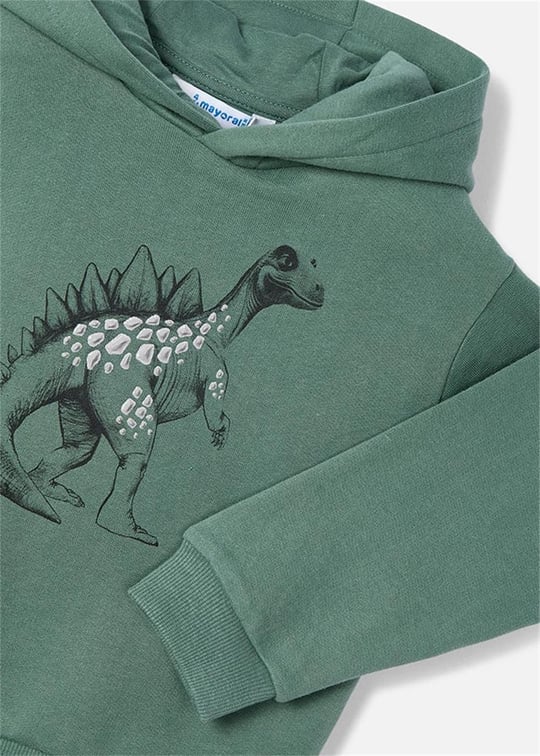 Mayoral Erkek Çocuk Baskılı Kapüşonlu Sweatshirt Yeşil 4407