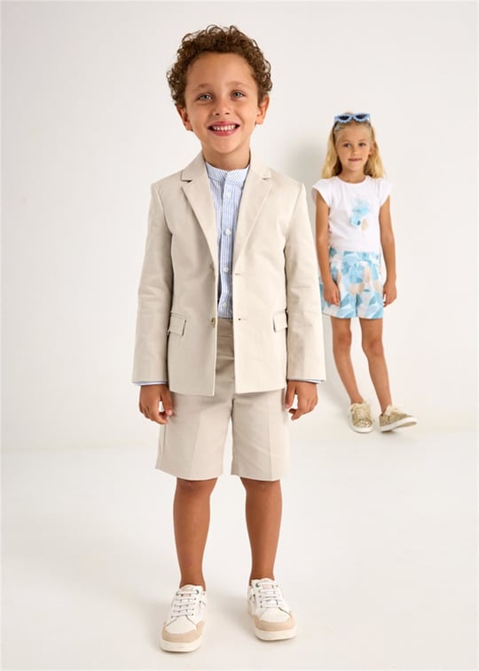 Mayoral Erkek Çocuk Blazer Ceket Bej 3419 