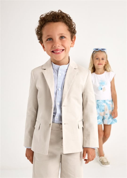Mayoral Erkek Çocuk Blazer Ceket Bej 3419 