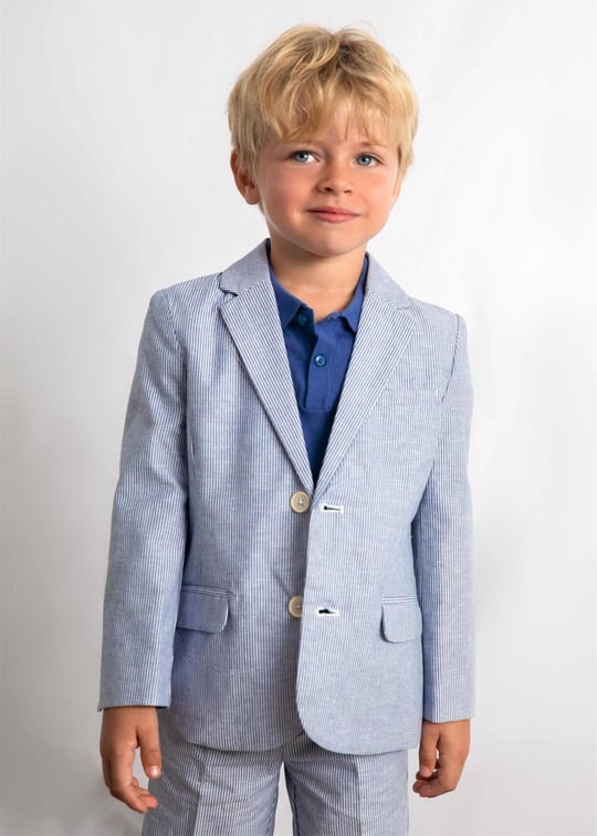 Mayoral Erkek Çocuk Çizgili Blazer Ceket Mavi 3437