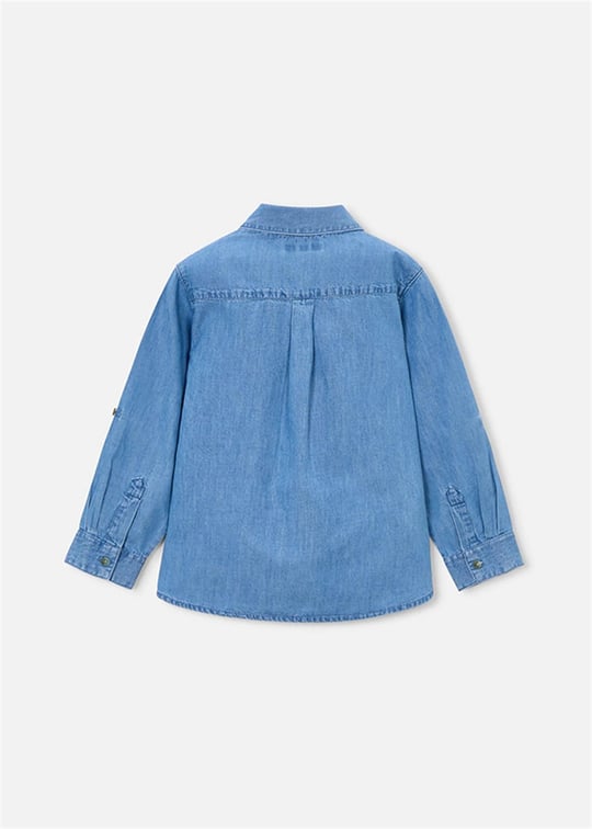 Mayoral Erkek Çocuk Denim Gömlek Mavi 3122