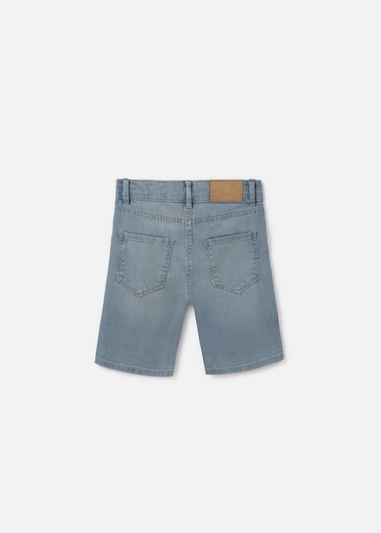 Mayoral Erkek Çocuk Denim Şort Gri-Mavi 252