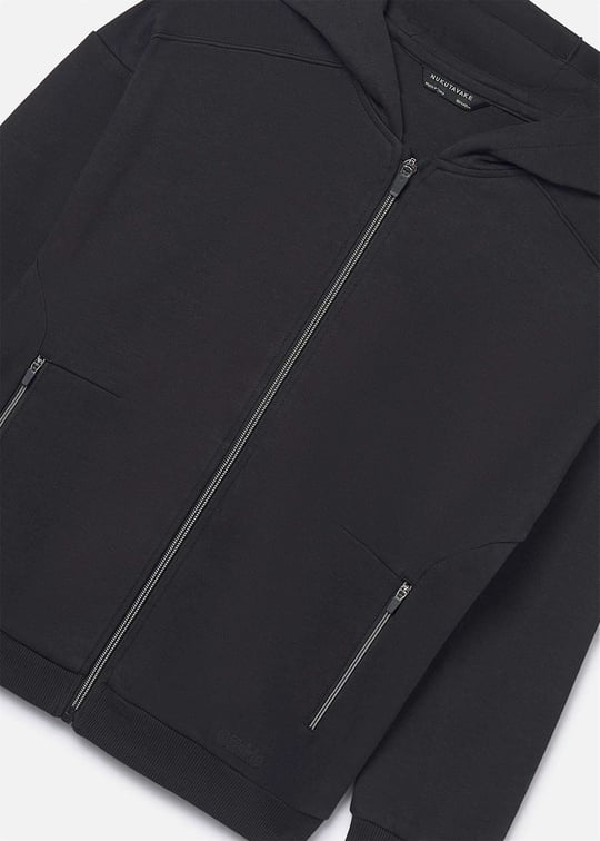 Mayoral Erkek Çocuk Fermuarlı Kapüşonlu Sweatshirt Ceket Siyah 6417