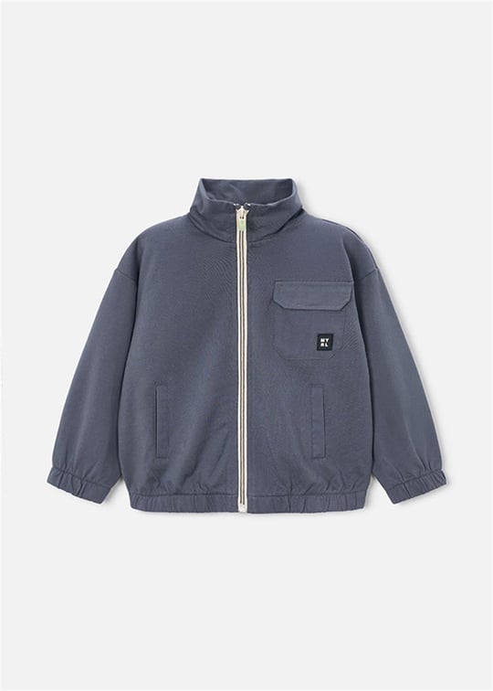 Mayoral Erkek Çocuk Fermuarlı Sweatshirt Antrasit 3441
