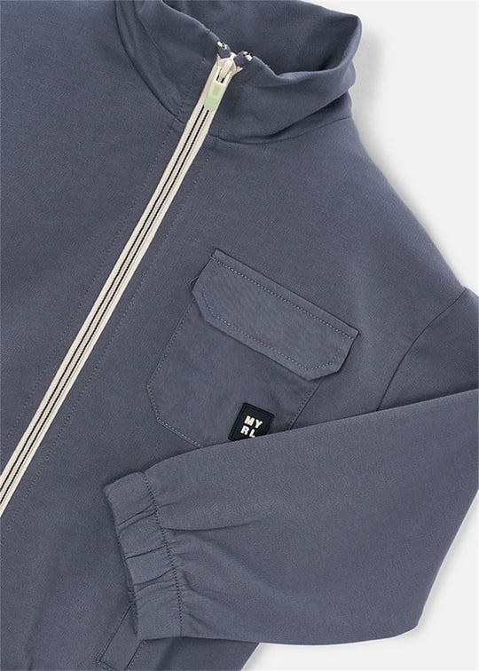 Mayoral Erkek Çocuk Fermuarlı Sweatshirt Antrasit 3441