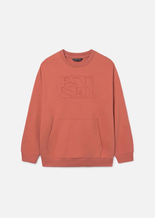 Mayoral Erkek Çocuk Kabartmalı Sweatshirt Kiremit 6412