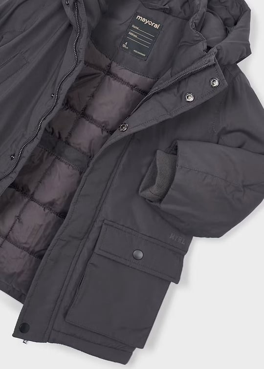 Mayoral Erkek Çocuk Kapüşonlu Parka Antrasit 4471