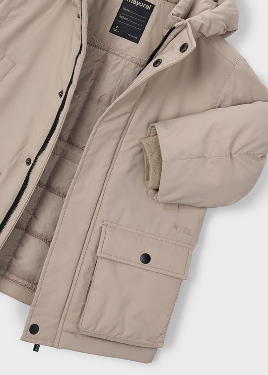 Mayoral Erkek Çocuk Kapüşonlu Parka Bej 4471