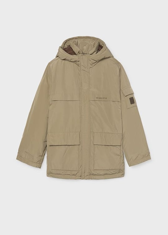 Mayoral Erkek Çocuk Kapüşonlu Parka Mont Krem 7415