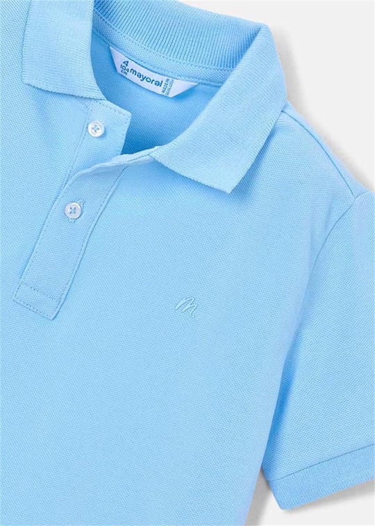 Mayoral Erkek Çocuk Polo Yaka Tişört Mavi 150