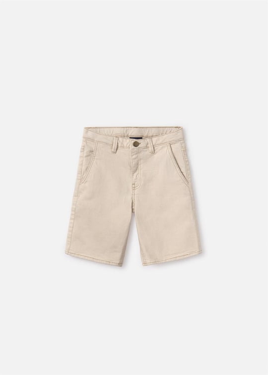 Mayoral Erkek Çocuk Twill Şort Krem 6206