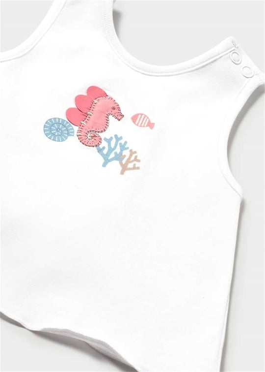 Mayoral Kız Bebek 3lü Baskılı Bikini Takımı Somon 1636