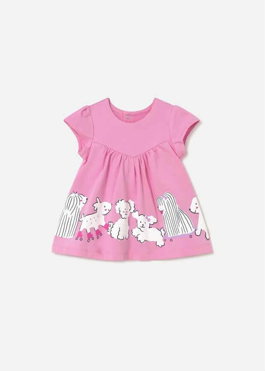 Mayoral Kız Bebek Baskılı Elbise Pembe 1817