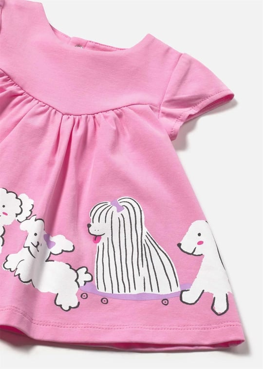 Mayoral Kız Bebek Baskılı Elbise Pembe 1817