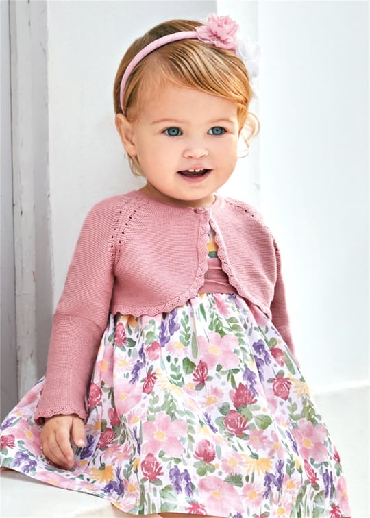 Mayoral Kız Bebek Bolero Hırka Pembe 306