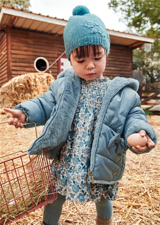 Mayoral Kız Bebek Çift Taraflı Şişme Mont Mavi 2435