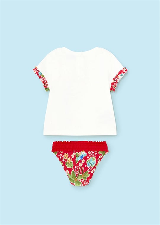 Mayoral Kız Bebek Mayo Set Kırmızı 1642