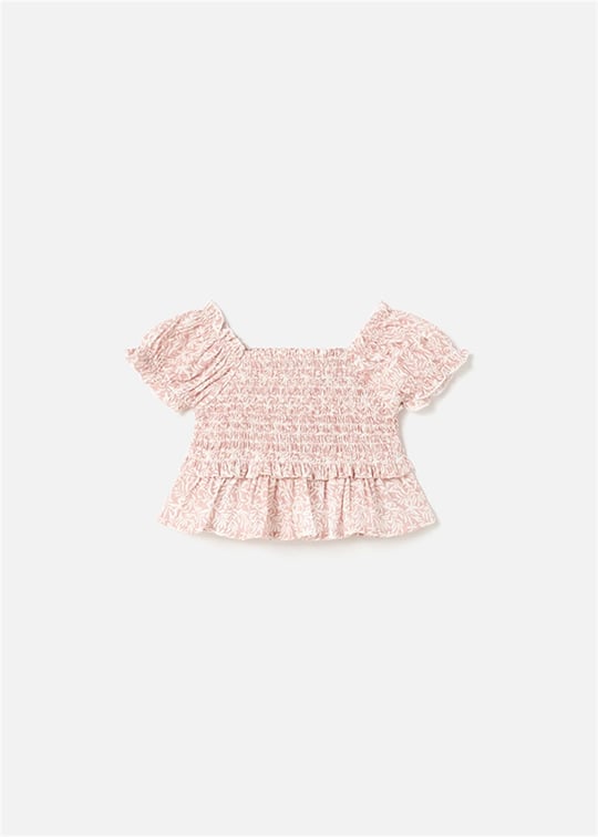 Mayoral Kız Bebek Petekli Bluz Pembe 1193