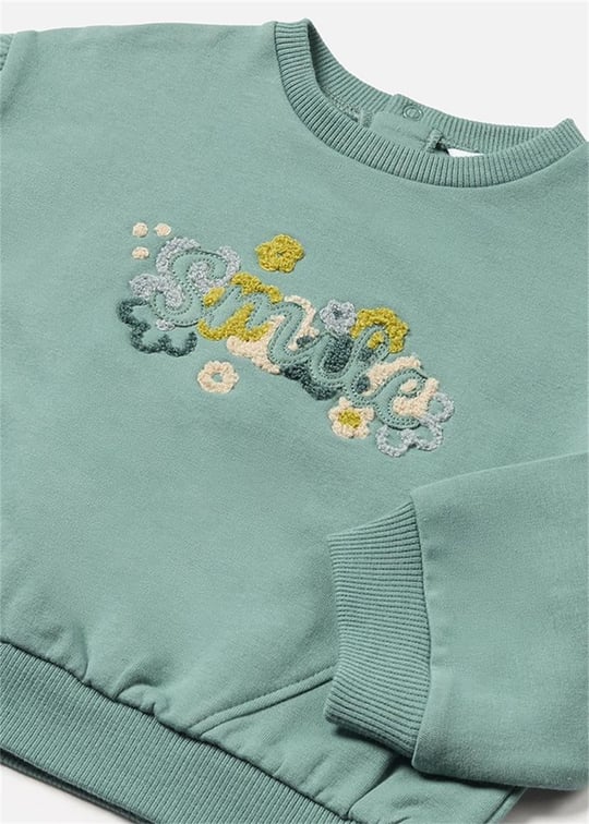 Mayoral Kız Bebek Sweatshirt Yeşil 2476