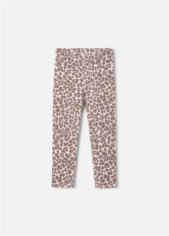 Mayoral Kız Çocuk Basic Leopar Desenli Tayt Kahverengi 4701