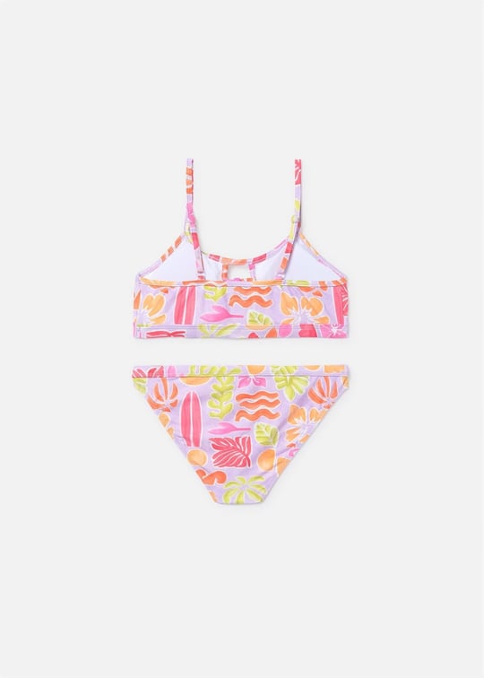 Mayoral Kız Çocuk Baskılı Bikini Takımı Lila 6774