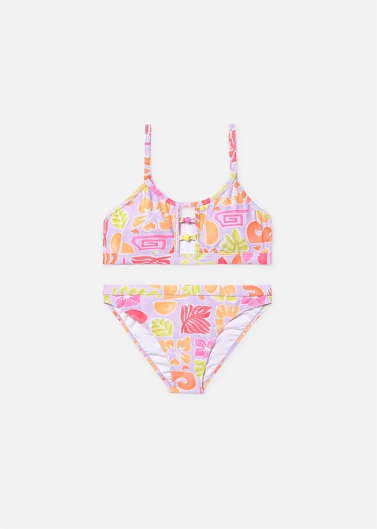 Mayoral Kız Çocuk Baskılı Bikini Takımı Lila 6774