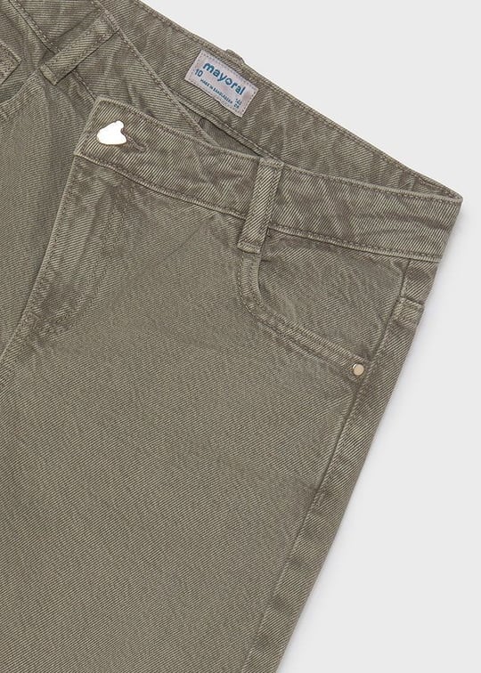 Mayoral Kız Çocuk Bol Kesimli Denim Pantolon Vizon 7526