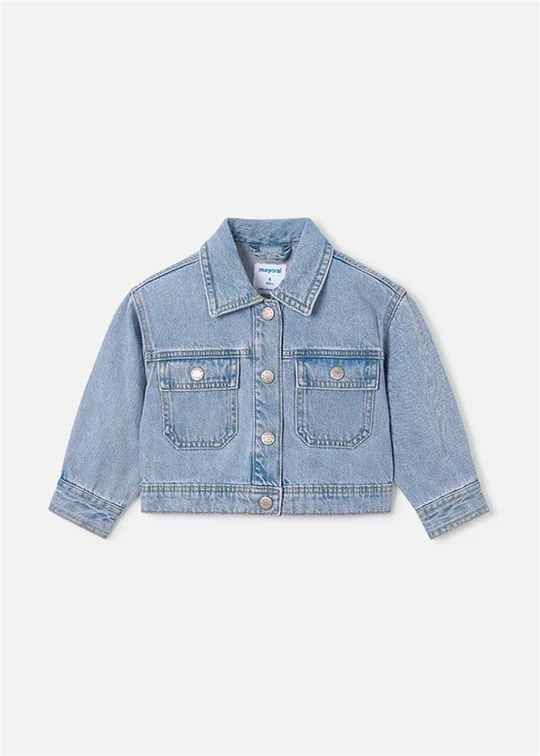 Mayoral Kız Çocuk Denim Ceket Açık Mavi 3454