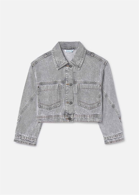 Mayoral Kız Çocuk Denim Ceket Gri 6406