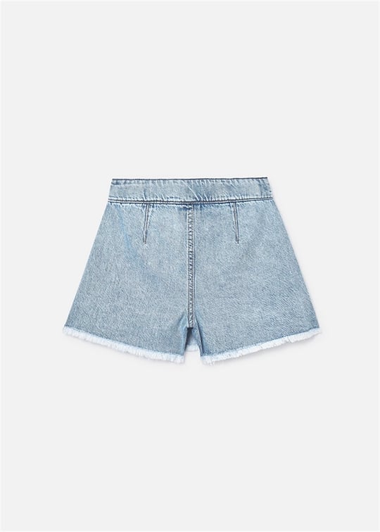 Mayoral Kız Çocuk Denim Şort Etek Açık Mavi 6903