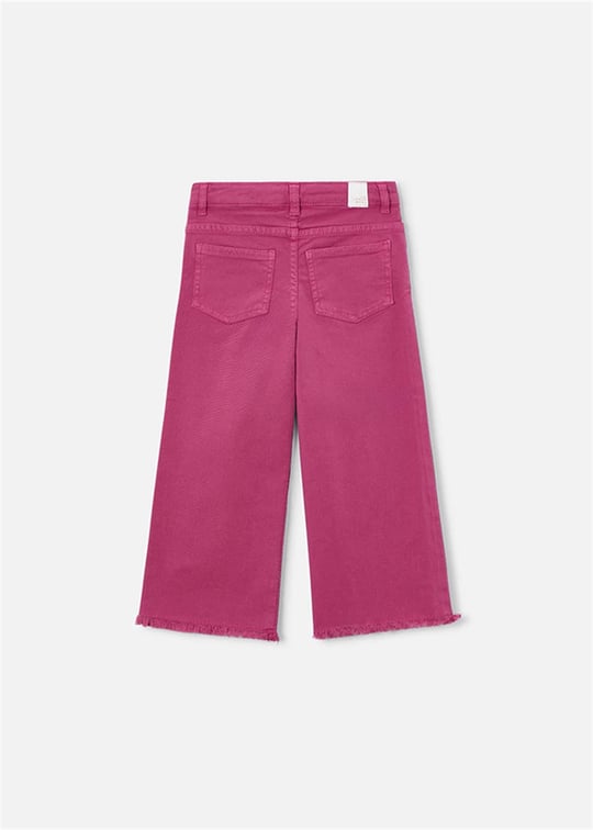 Mayoral Kız Çocuk Geniş Paçalı Gabardin Pantolon Pembe 3588