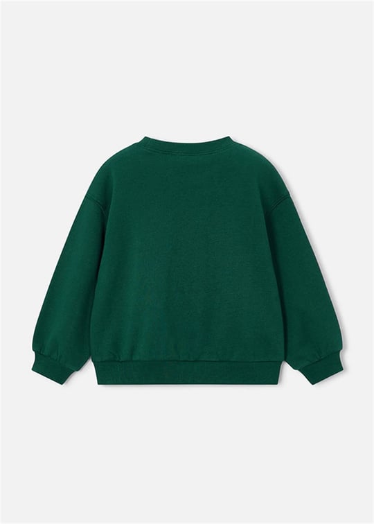 Mayoral Kız Çocuk Kabartmalı Sweatshirt Zümrüt Yeşili 4407