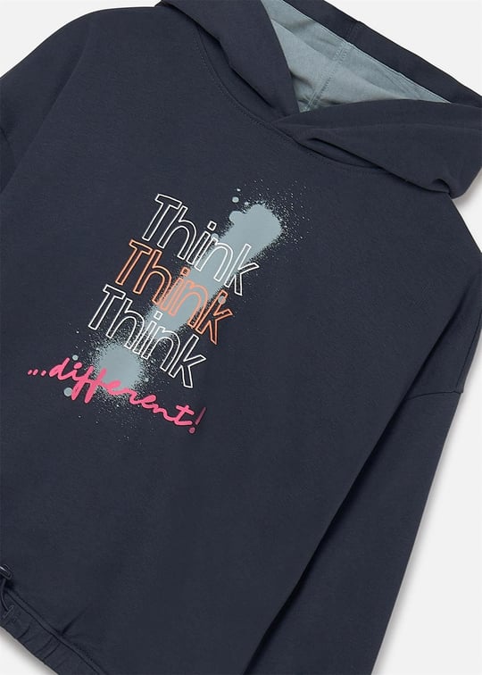 Mayoral Kız Çocuk Kapüşonlu Sweatshirt Petrol 7425