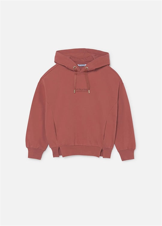 Mayoral Kız Çocuk Kapüşonlu Sweatshirt Somon 7426