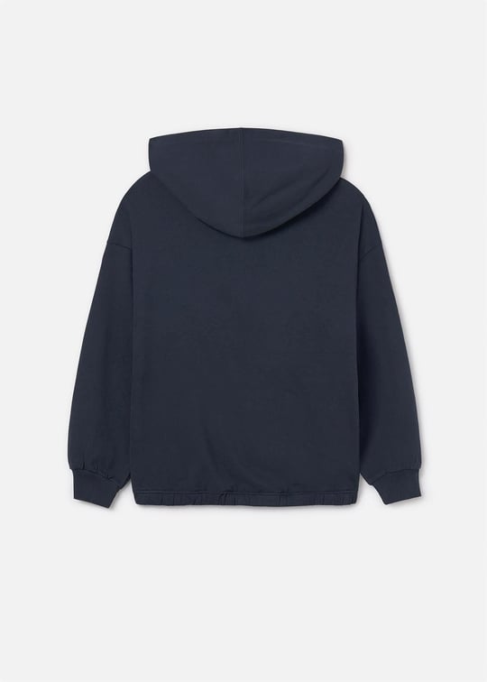 Mayoral Kız Çocuk Kapüşonlu Sweatshirt Petrol 7425