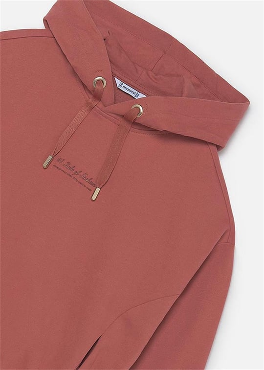 Mayoral Kız Çocuk Kapüşonlu Sweatshirt Somon 7426