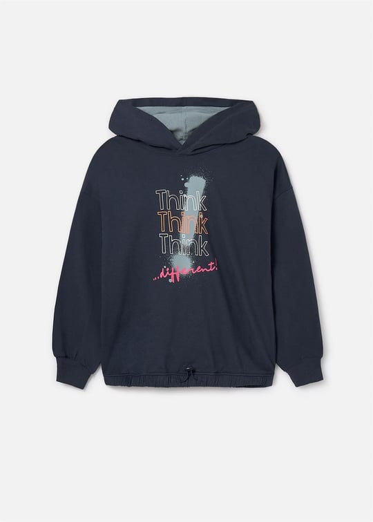 Mayoral Kız Çocuk Kapüşonlu Sweatshirt Petrol 7425
