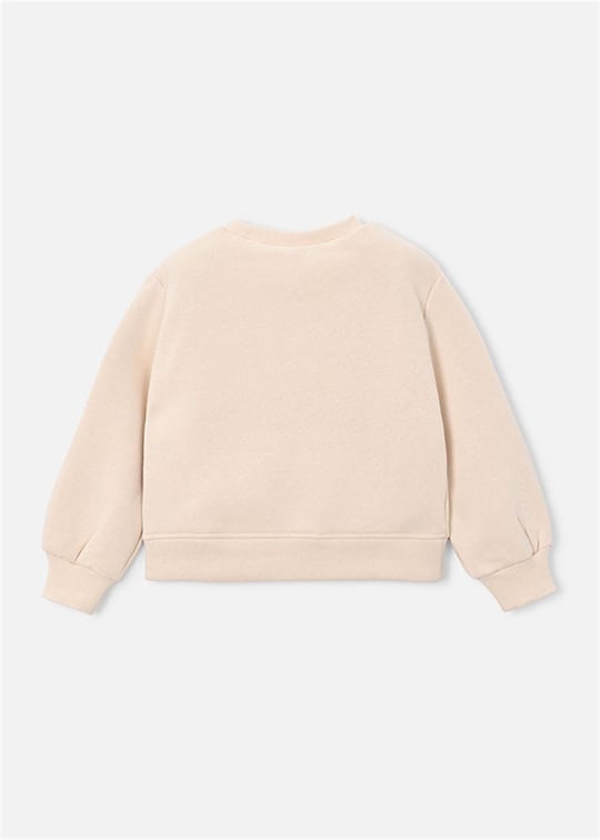 Mayoral Kız Çocuk Pullu Sweatshirt Krem 4408