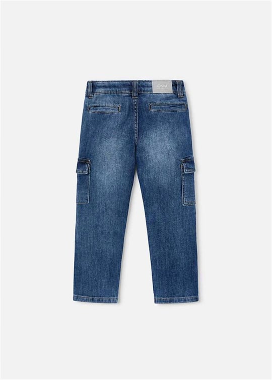 Mayral Erkek Çocuk Kargo Kot Pantolon Mavi 3578